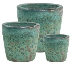 Online Bizzotto SET3 P.VASO DUYEN TONDO VERDE