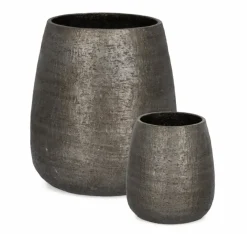 Hot Bizzotto SET2 P.VASO EMEI ALTO GRIGIO