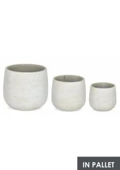 Best Bizzotto SET3 P.VASO EMEI BASSO BEIGE