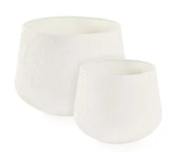 Clearance Bizzotto SET2 P.VASO KENAR TO BEIGE BASSO