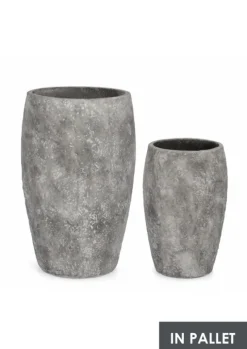 Outlet Bizzotto SET2 P.VASO MEILI ALTO GRIGIO