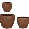 Best Bizzotto SET3 P.VASO MEILI TONDO ALTO RUSTY