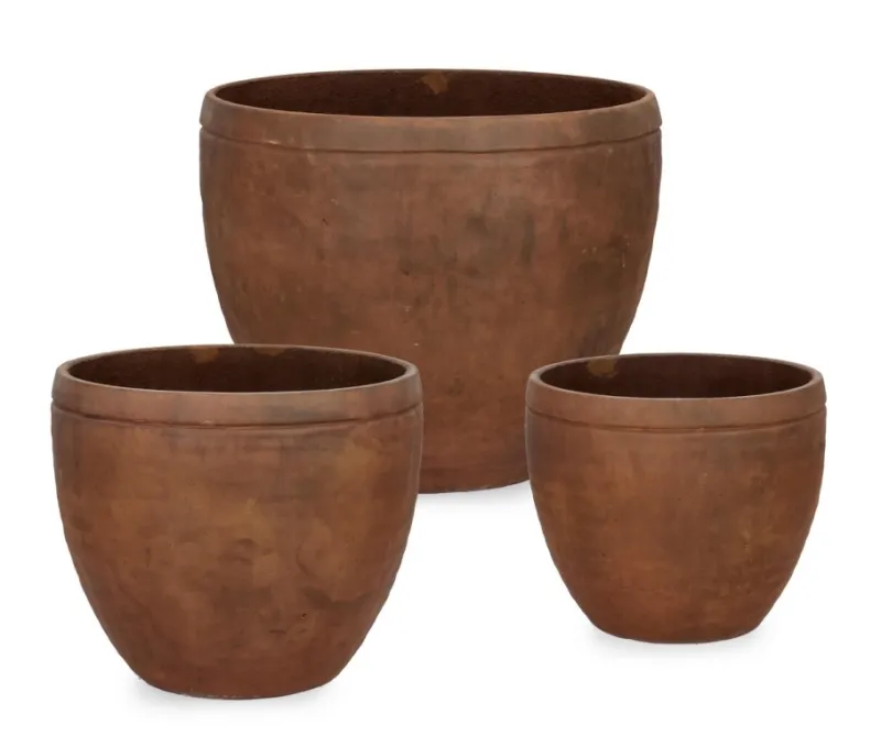 Best Bizzotto SET3 P.VASO MEILI TONDO ALTO RUSTY