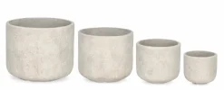 Sale Bizzotto SET4 P.VASO MEILI TONDO BEIGE