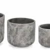 Sale Bizzotto SET4 P.VASO MEILI TONDO GRIGIO