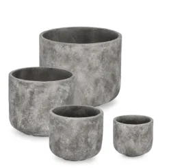Sale Bizzotto SET4 P.VASO MEILI TONDO GRIGIO