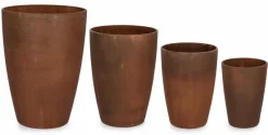 Discount Bizzotto SET4 P.VASO MEILI TONDO RUSTY