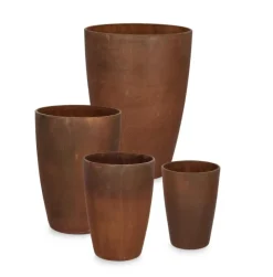 Discount Bizzotto SET4 P.VASO MEILI TONDO RUSTY