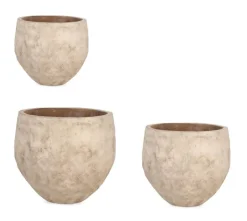 New Bizzotto SET3 P.VASO MINH ALTO TERRACOTTA BRUNITA