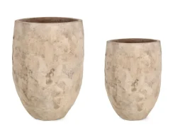 Bizzotto SET2 P.VASO MINH ALTO TERRACOTTA BRUNITA
