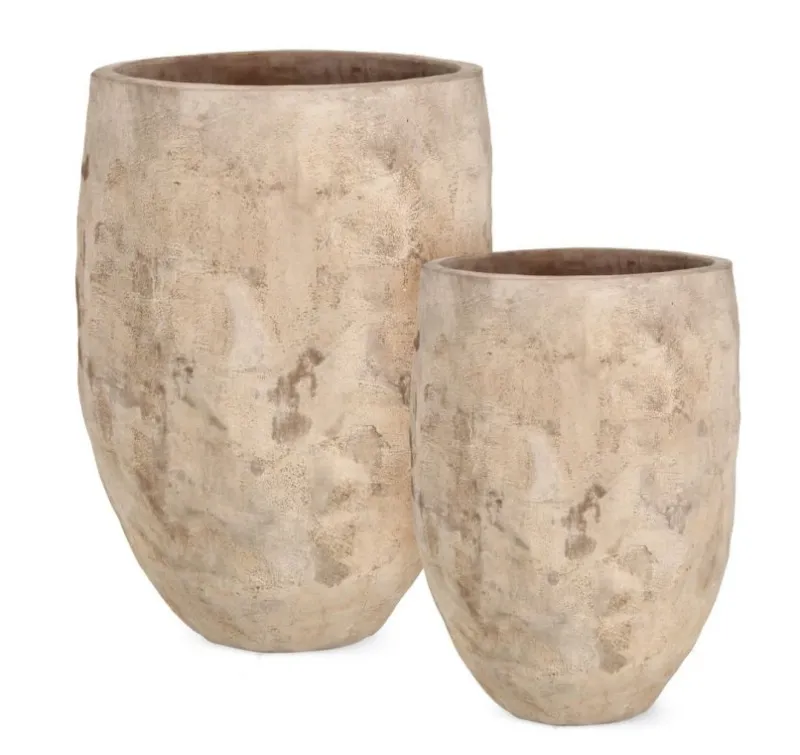 Bizzotto SET2 P.VASO MINH ALTO TERRACOTTA BRUNITA