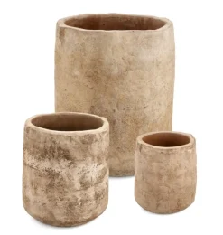 Sale Bizzotto SET3 P.VASO MINH ALTO TERRACOTTA BRUNITA