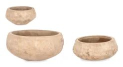 Bizzotto SET3 P.VASO MINH CIOTOLA TERRACOT BRUNIT