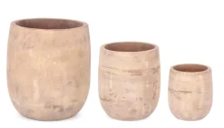 Hot Bizzotto SET3 P.VASO MINH TO ALTO TERRACOTTA MARR