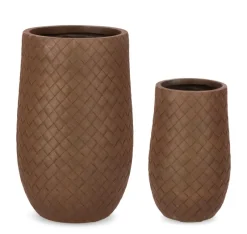 Hot Bizzotto SET2 P.VASO RHOMBUS BOMB ALTO RUSTY