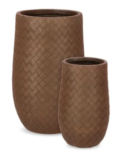 Hot Bizzotto SET2 P.VASO RHOMBUS BOMB ALTO RUSTY