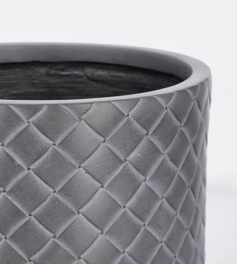 New Bizzotto SET3 P.VASO RHOMBUS CIL ANTRACITE