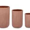 Hot Bizzotto SET3 P.VASO RIBBED TO TERRACOTTA