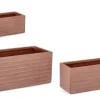 Clearance Bizzotto SET3 P.VASO TRESSAGE RETT TERRACOTTA