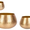 Discount Bizzotto SET3 P.VASO VARANASI TO ORO