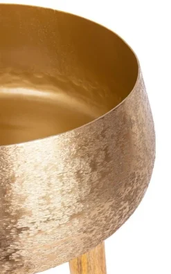 New Bizzotto SET3 P.VASO VARANASI TREPPIEDE TO ORO