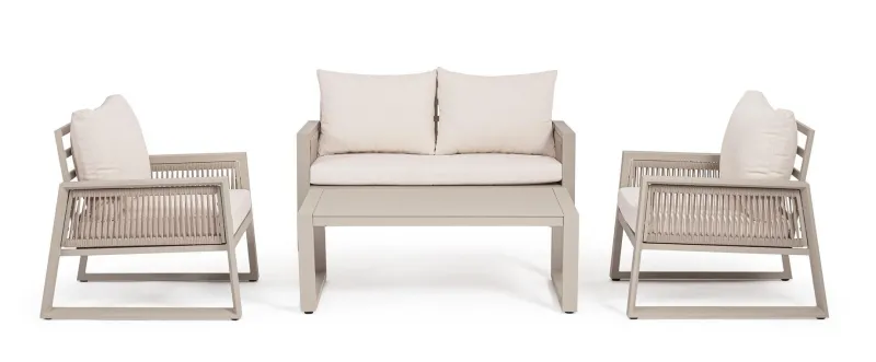 Clearance Bizzotto SET4 SALOTTO C-C CAPTIVA PEYOTE