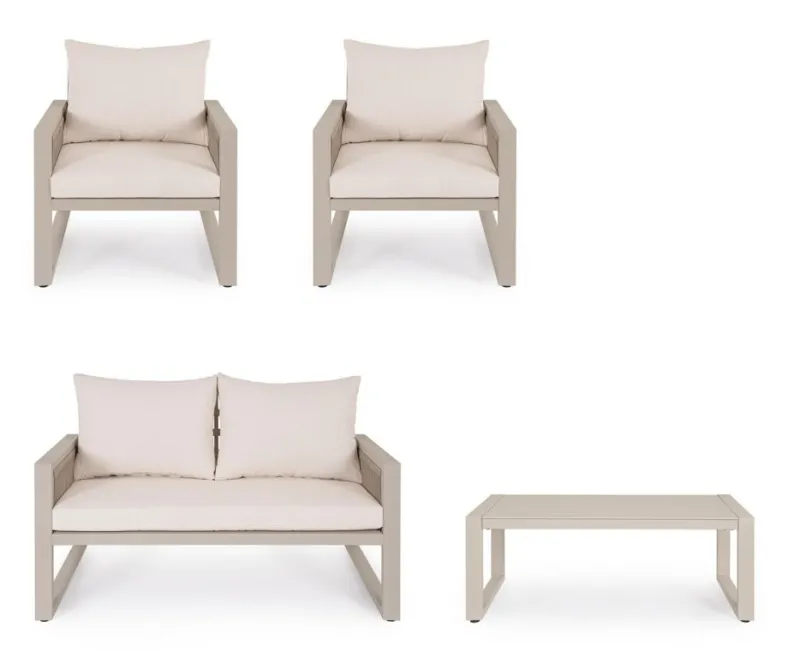 Clearance Bizzotto SET4 SALOTTO C-C CAPTIVA PEYOTE