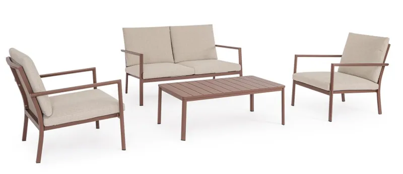 Bizzotto SET4 SALOTTO C-C KONNOR BARN