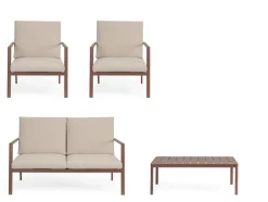 Bizzotto SET4 SALOTTO C-C KONNOR BARN