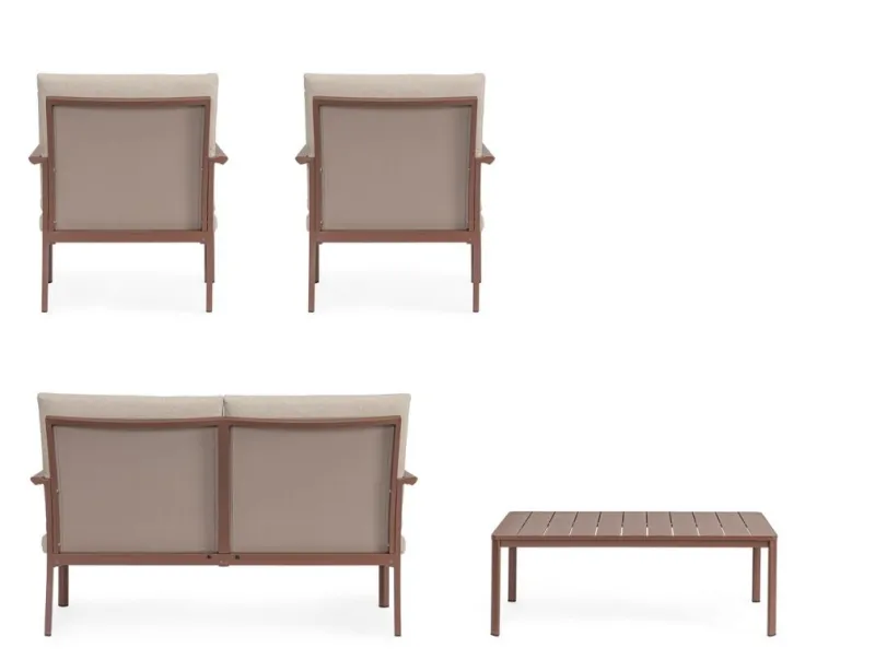 Bizzotto SET4 SALOTTO C-C KONNOR BARN