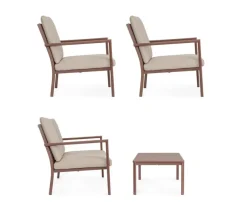 Bizzotto SET4 SALOTTO C-C KONNOR BARN