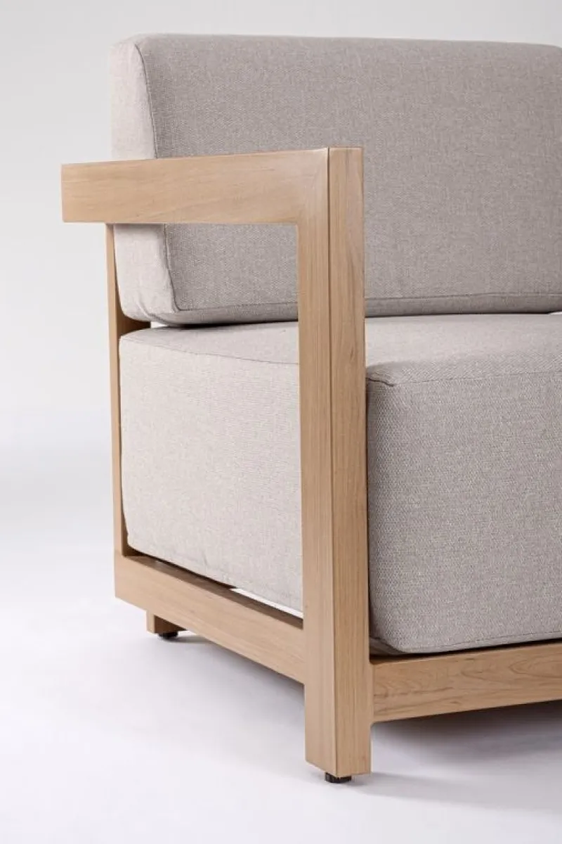 Clearance Bizzotto SET4 SALOTTO IN ALLUMINIO NATURALE- THESEUS