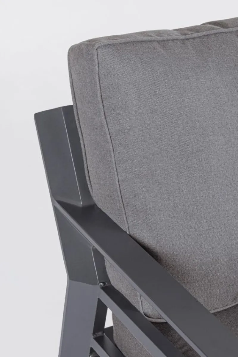 Hot Bizzotto SET4 SALOTTO IN ALLUMINIO ANTRACITE PG61 - HENDRIX