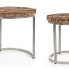 Sale Bizzotto SET2 TAVOLINI ALTI IN LEGNO RICICLATO - RAFTER