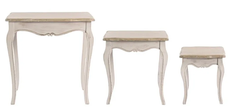 Sale Bizzotto SET3 TAVOLINI IN LEGNO - CLARISSE