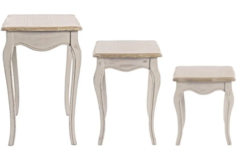 Sale Bizzotto SET3 TAVOLINI IN LEGNO - CLARISSE