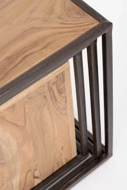 Outlet Bizzotto SET4 TAVOLINI IN LEGNO - JANAK