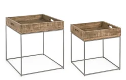 Bizzotto SET2 TAVOLINI IN LEGNO - NARVIK