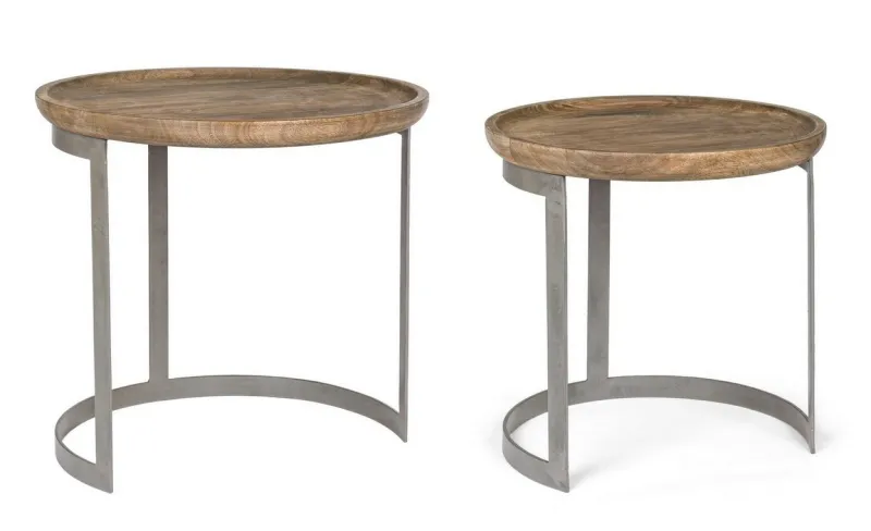 Best Bizzotto SET2 TAVOLINI IN LEGNO - NARVIK