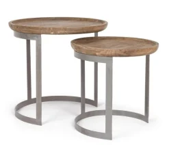 Best Bizzotto SET2 TAVOLINI IN LEGNO - NARVIK