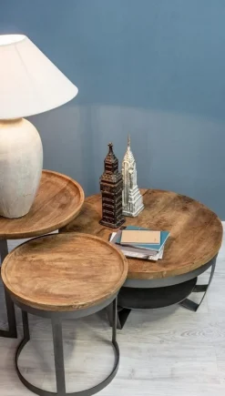 Best Bizzotto SET2 TAVOLINI IN LEGNO - NARVIK