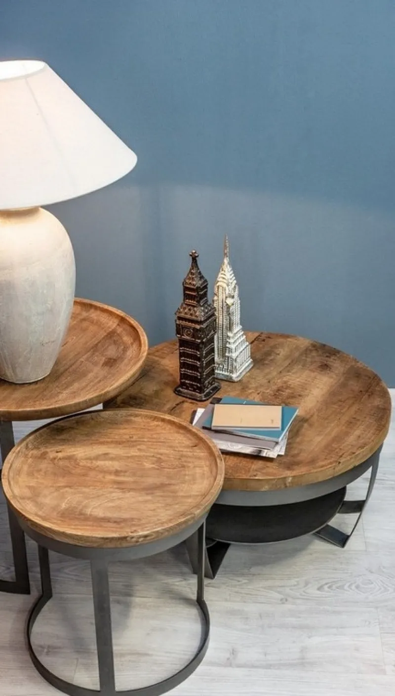 Best Bizzotto SET2 TAVOLINI IN LEGNO - NARVIK