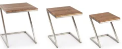 Bizzotto SET3 TAVOLINI IN LEGNO - OSBERT