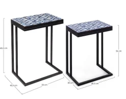 Bizzotto SET2 TAVOLINI IN METALLO - NEAPOLIS