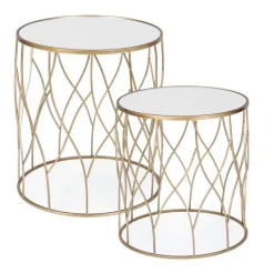 Bizzotto SET2 TAVOLINI IN METALLO J16 - ELENOR