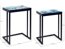 Best Bizzotto SET2 TAVOLINI IN METALLO K03 - REEF