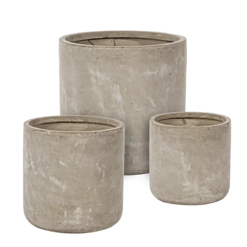 Bizzotto SET3 VASO CEMENT CIL SABBIA