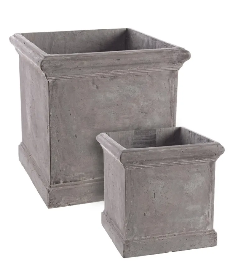 Bizzotto SET2 VASO CEMENT QU GRIGIO