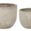 Bizzotto SET2 VASO CEMENT TO BASSO SABBIA