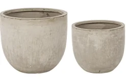 Bizzotto SET2 VASO CEMENT TO BASSO SABBIA